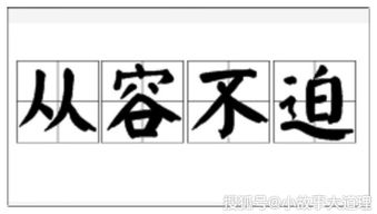 从容镇定的意思
