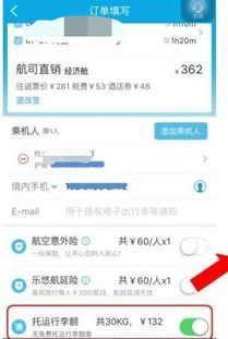 无免费托运行李额是什么意思
