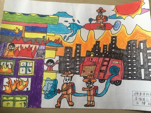 关于消防安全的画报，关于消防安全的画一等奖作品