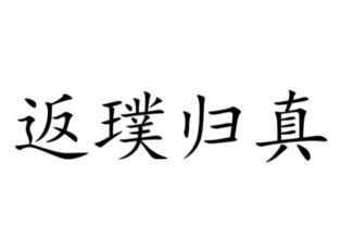 返璞归真是什么意思中文翻译，返璞归真是什么意思呢