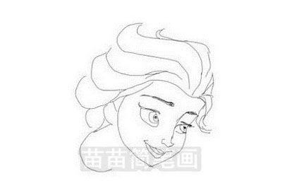 爱莎公主的简笔画怎么画?