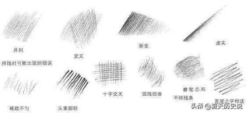 素描线条画法技巧 图解，素描排线的方法和技巧