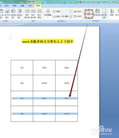 word表格文字如何水平居中?