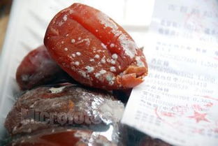 柿饼发霉图片白霜，柿饼发霉了洗洗能吃吗