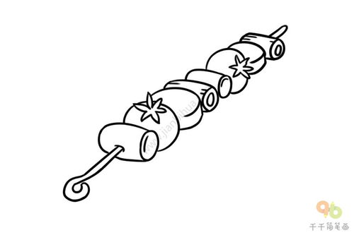 食物简笔画算器物中的简笔画吗吗