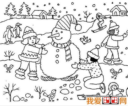 冬天怎么画简单又漂亮