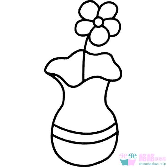 花瓶简笔画怎么画