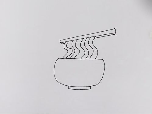 汤简笔画彩色，面粉简笔画
