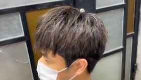 钢架烫头，钢夹烫发男士效果图