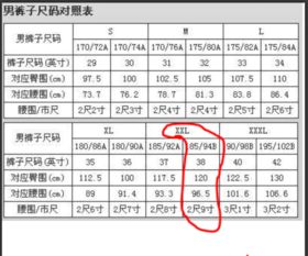男生裤子38码是多少尺码，裤子38码是多少尺码女