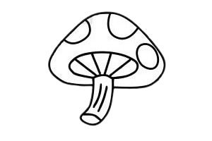 蘑菇怎么画简单又漂亮图片 一步一步，最恐怖的立体画