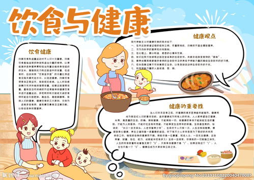 健康饮食手抄报英语内容，健康饮食手抄报一年级