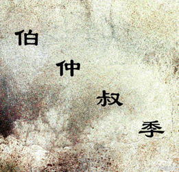伯仲之间的伯仲是什么意思，各有伯仲是什么意思
