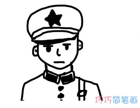 八一建军节简笔画图片2019 2019建军节简笔画图片大全好看