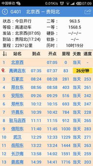 g402高铁时刻表，G401高铁线路图