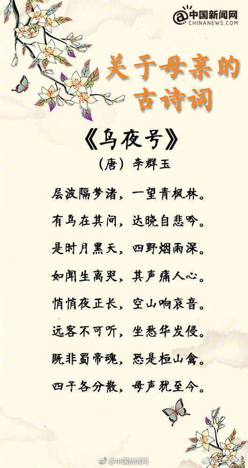 有关母亲的诗句 赞美，有关母亲的诗句足以或古诗