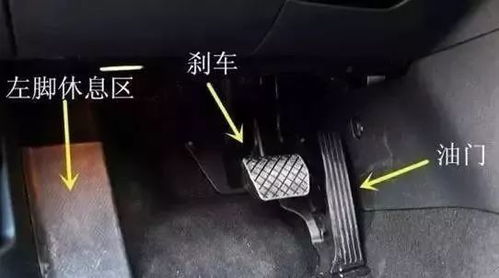 汽车的油门和刹车各在哪个位置