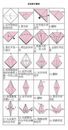 纸鹤的折叠方法和步骤