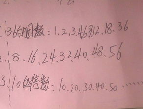 36的所有因数有哪些