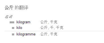 每公斤用英语怎么说?