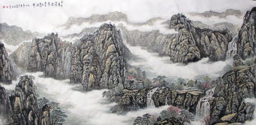 山水画怎么染，写意山水画染色