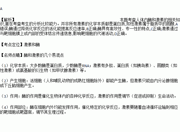 激素的化学本质是啥?