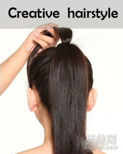 双马尾蝴蝶结头发怎么扎，蝴蝶结头发怎么扎 女生 马尾