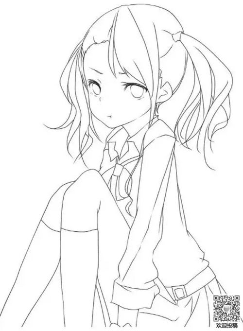 二次元简笔画Q版，简单二次元简笔画