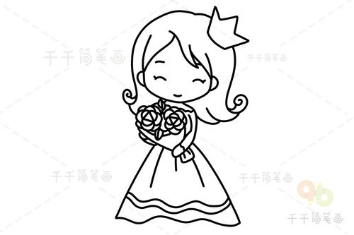 公主怎么画简单又漂亮