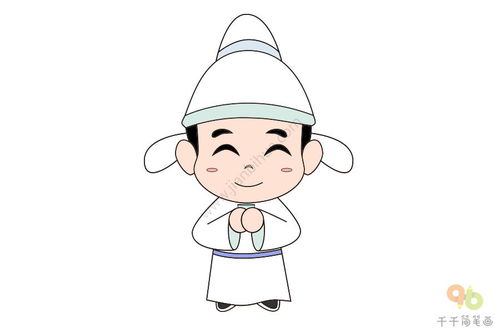 李白简笔画Q版，李白简笔画一步一步画