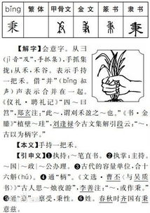 “秉烛夜游”的“秉”字是什么意思?