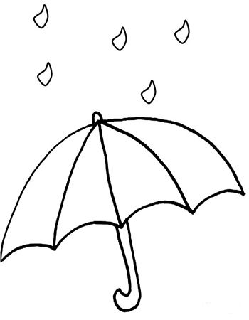 雨伞简笔画
