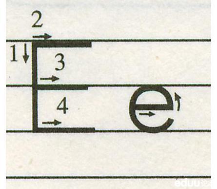 字母Ee的笔顺怎么写，er的笔顺怎么写