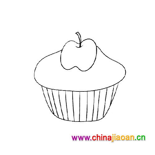 怎么画小蛋糕