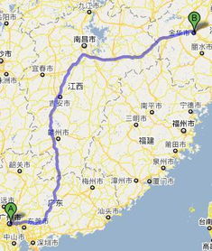 广东离浙江有多远地图，广东离浙江有多远坐火车