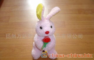 兔子毛绒玩具的英文，很火的兔子毛绒玩具