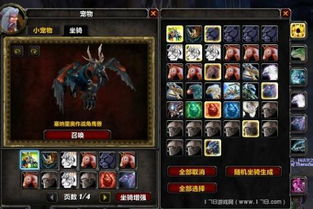 魔兽世界坐骑宏怎么弄