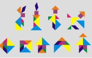 七巧板拼图正方形20种，七巧板拼图正方形有几种图片
