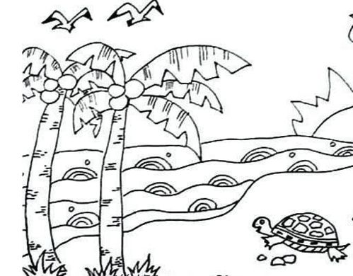 画画图片风景