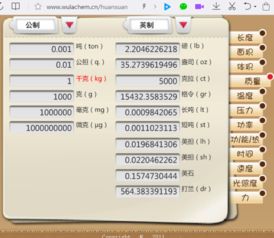 磅与千克换算