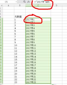 excel一列表格前面怎么统一加文字
