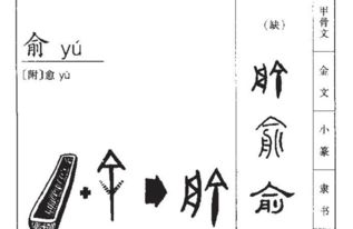 俞怎么读音