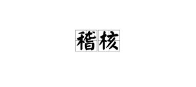 稽是什么意思，数据稽核是什么意思