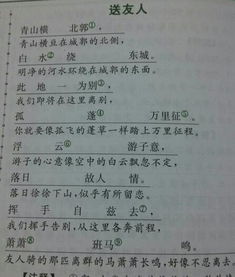 李白《送友人》原文翻译及赏析