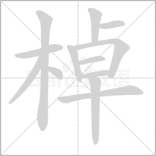 棹字怎么读