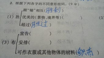 胜的组词是什么?