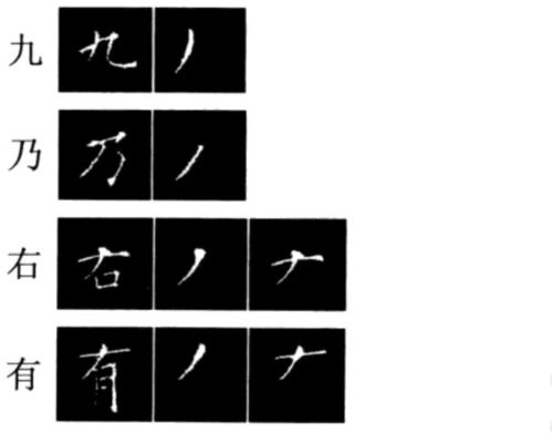 外字的笔顺