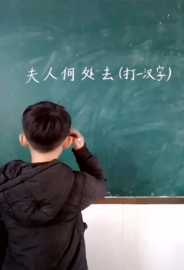 夫人何处去打一字
