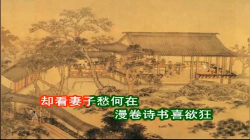 剑外忽传收蓟北,初闻涕泪满衣裳翻译，剑外忽传收蓟北初闻涕泪满衣裳表达了什么情感