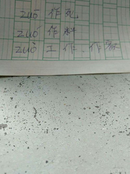 作业的作怎么组词